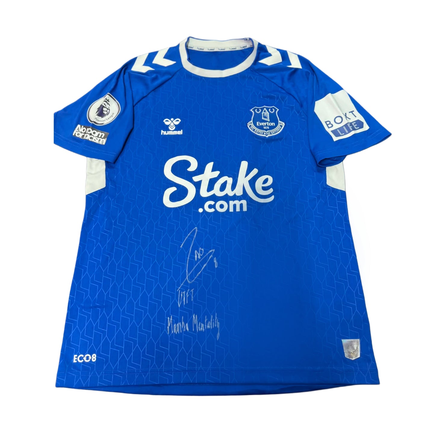 Amadou Onana Match-Issued Everton Jersey – “Mamba Mentality” Inscription