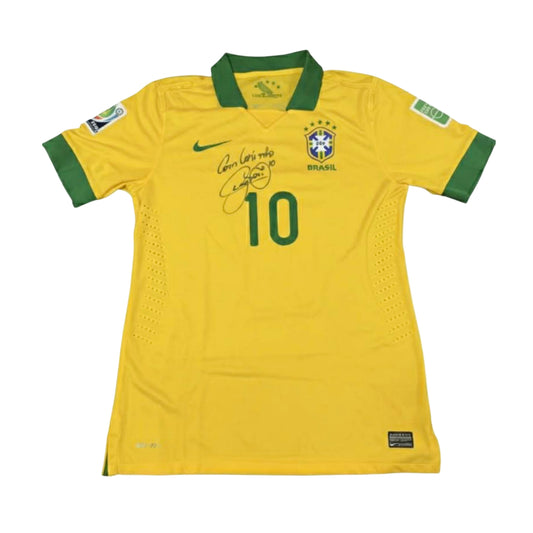 Neymar Jr. Signed & Inscribed Brazil Jersey – 2013 Match-Issued Confederations Cup (Beckett & MEARS Certified)