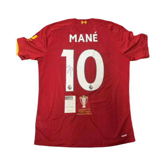 Sadio Mané Signed Liverpool FC 2019/20 Premier League Champions Jersey