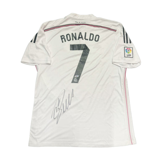 Cristiano Ronaldo Signed Real Madrid Jersey – 2014/15 Home Kit (PSA/DNA Witnessed Autograph)