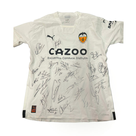 Valencia CF Team-Signed Jersey – MatchWornShirt Authenticated
