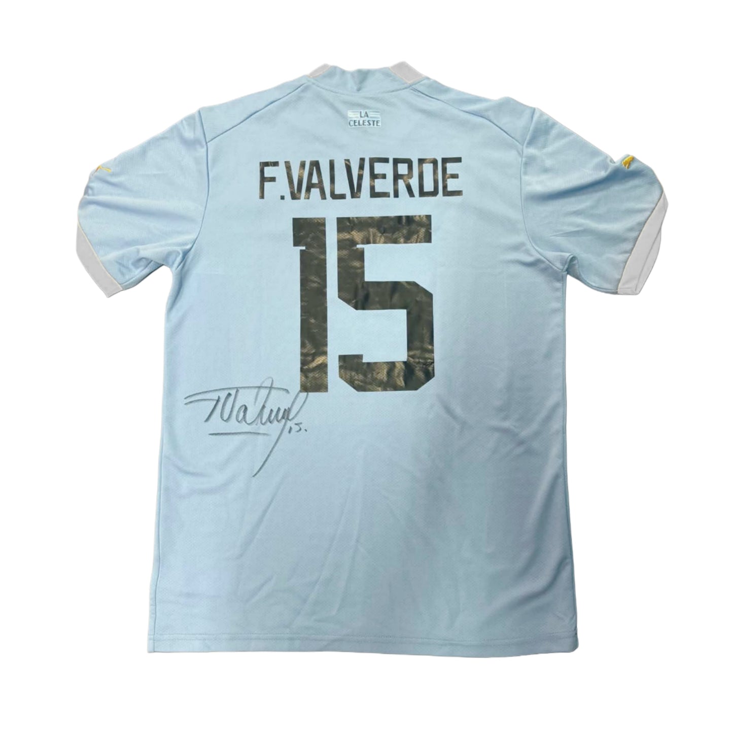 Federico Valverde Signed Uruguay National Team Jersey