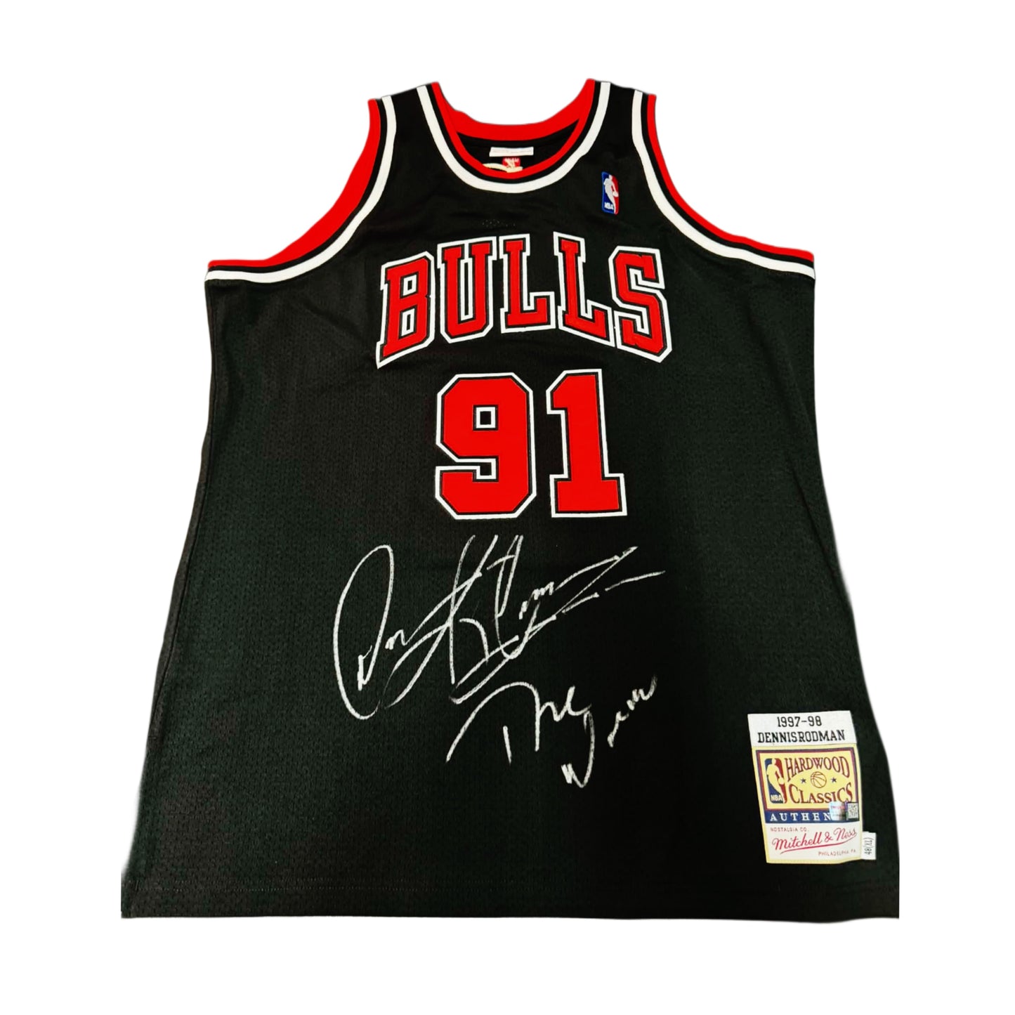 Dennis Rodman Signed Chicago Bulls Jersey – "The Worm" Inscription | Mitchell & Ness Authentic