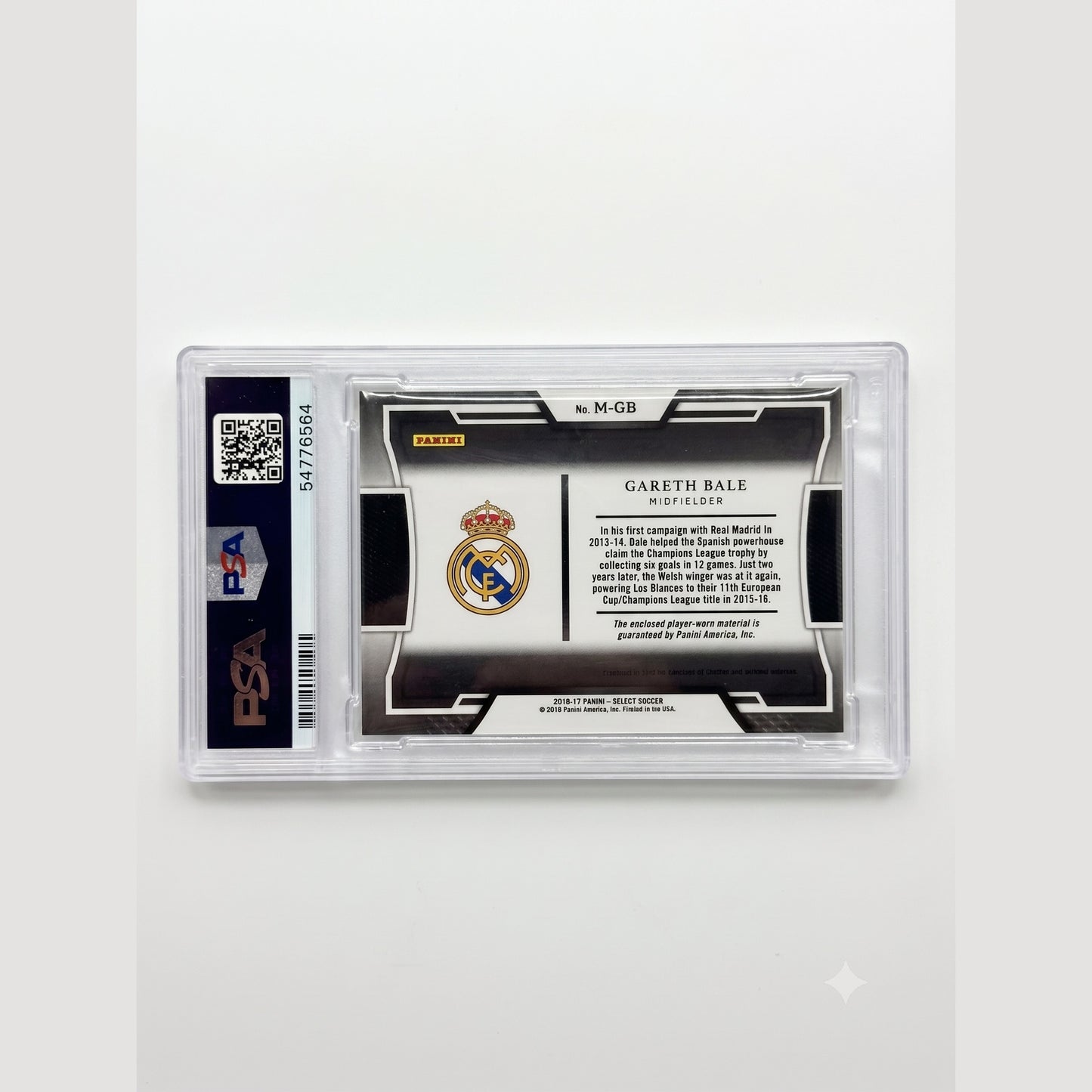 2016 Panini Select Memorabilia #M-GB Gareth Bale PSA 10