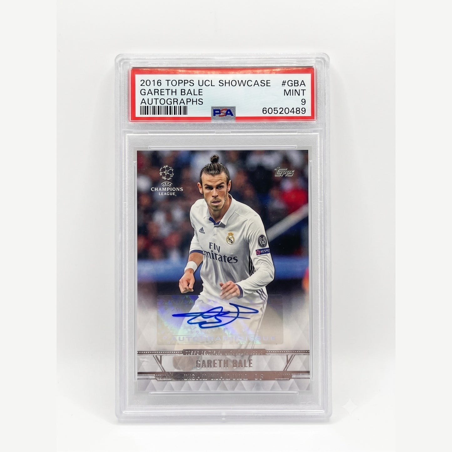 2016 Topps UCL Showcase Autographs #GBA Gareth Bale PSA 9