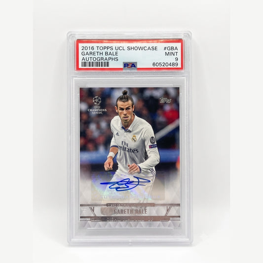 2016 Topps UCL Showcase Autographs #GBA Gareth Bale PSA 9