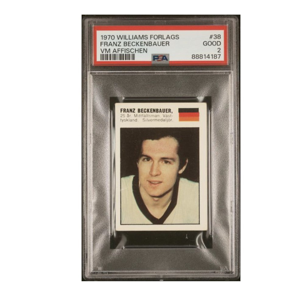1970 Williams Forlags VM Affischen #38 Franz Beckenbauer PSA 2