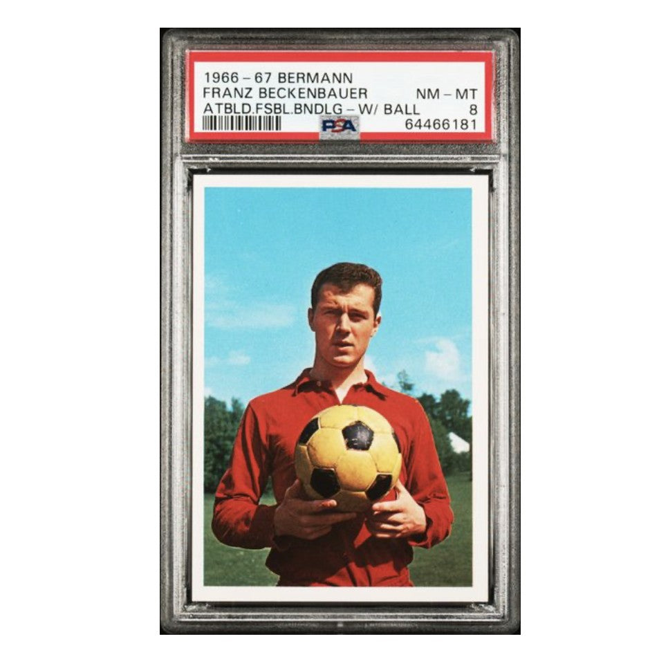 1966-67 Bermann Automatenbilder Fussball Bundesliga Franz Beckenbauer PSA 8
