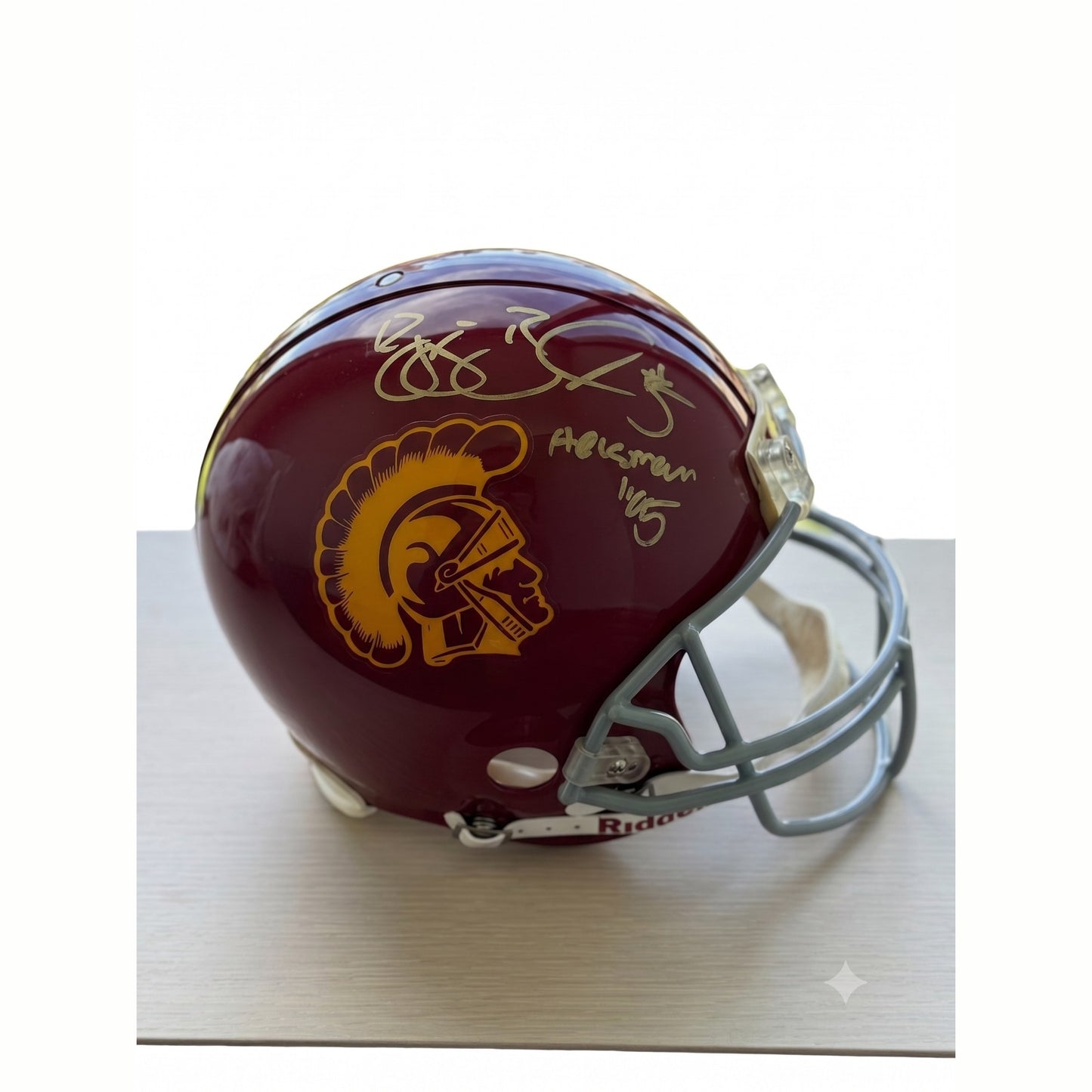 Reggie Bush Signed and Inscribed Authentic USC Trojans Proline Helmet