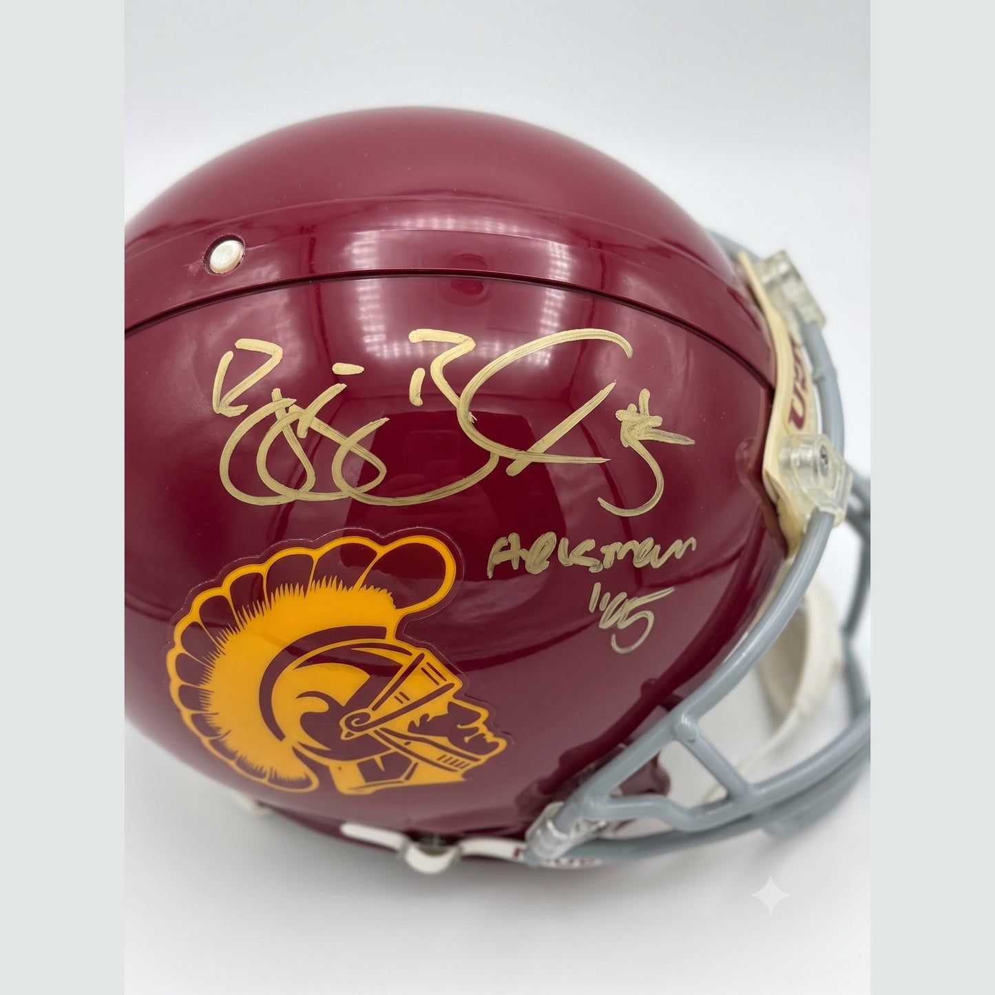 Reggie Bush Signed and Inscribed Authentic USC Trojans Proline Helmet
