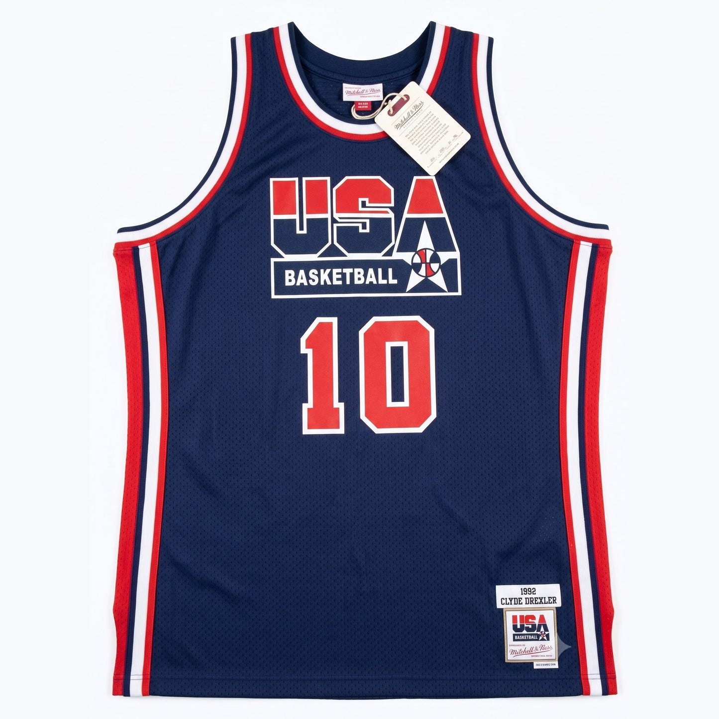 Clyde Drexler Signed and Inscribed Team USA Jersey