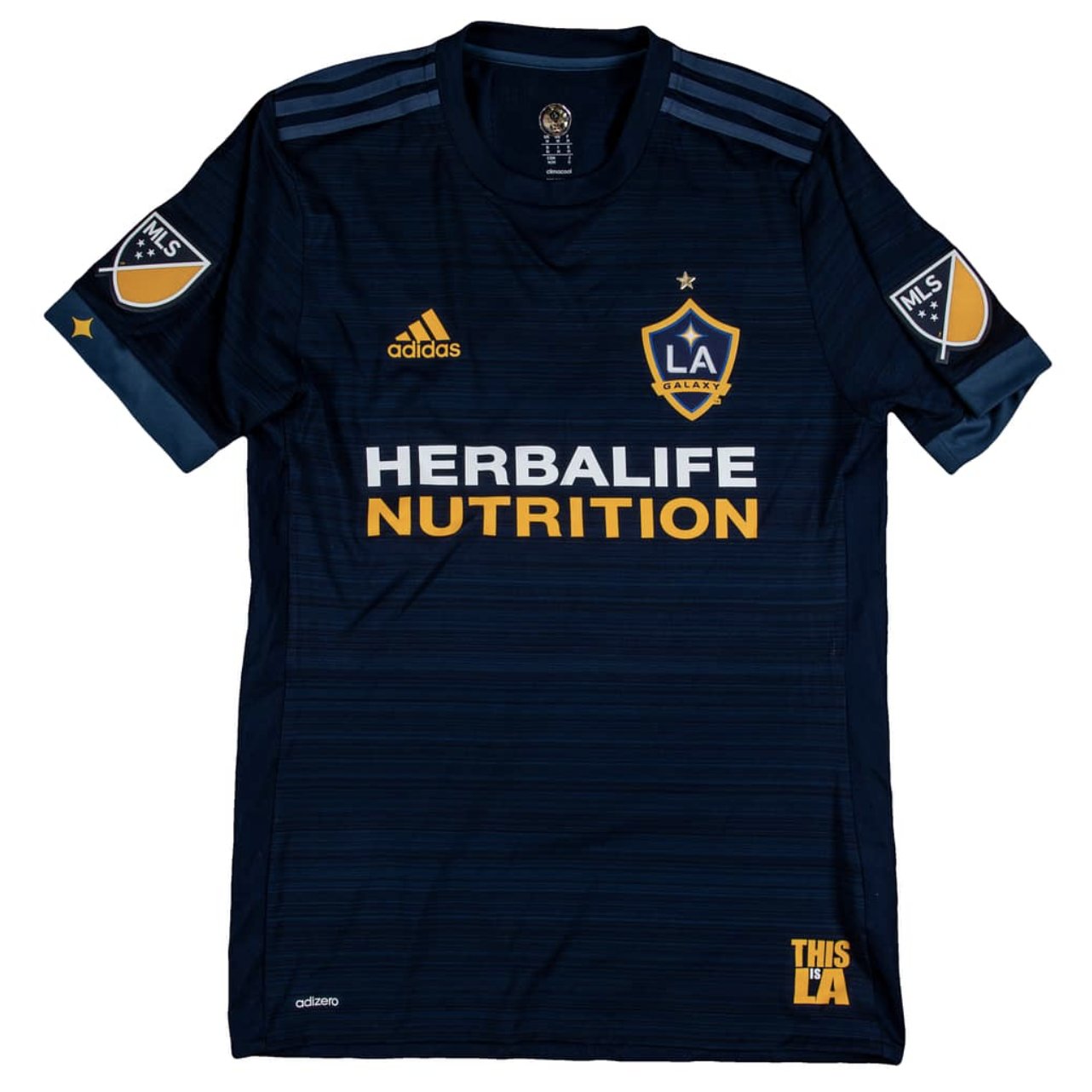 2017-18 Giovani Dos Santos Game-Used, Signed LA Galaxy Blue Jersey – MEARS, JSA Authenticated