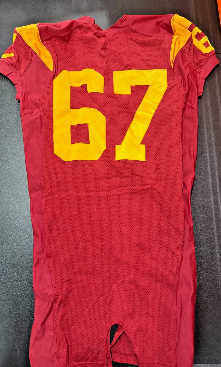 Ryan Kalil Signed & Inscribed USC Trojans 2005 National Championship Jersey #67