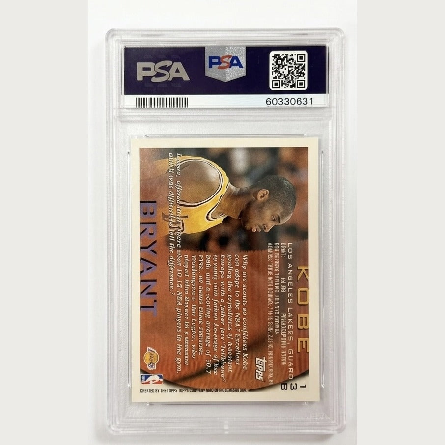 1996 Topps #138 Kobe Bryant PSA 10
