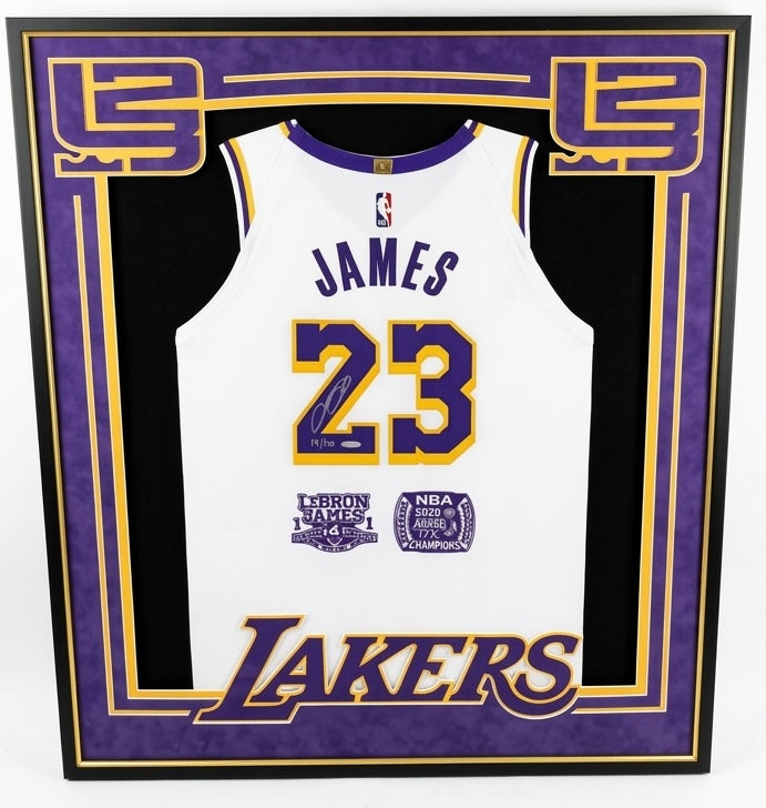LeBron James Signed Lakers Jersey #23 (Limited Edition #24) – Custom Framed