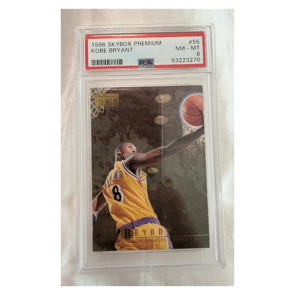 1996-97 SkyBox Premium #55 Kobe Bryant Rookie Card PSA 8