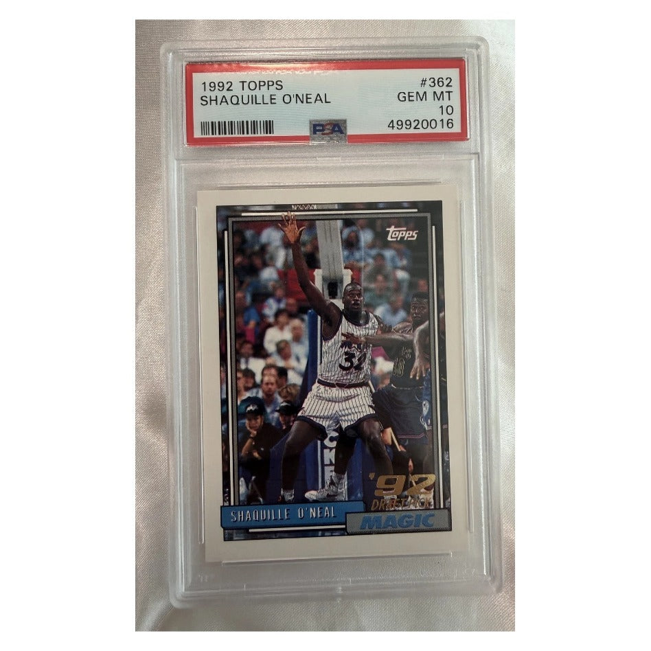 1992-93 Topps #362 Shaquille O'Neal Rookie Card PSA 10