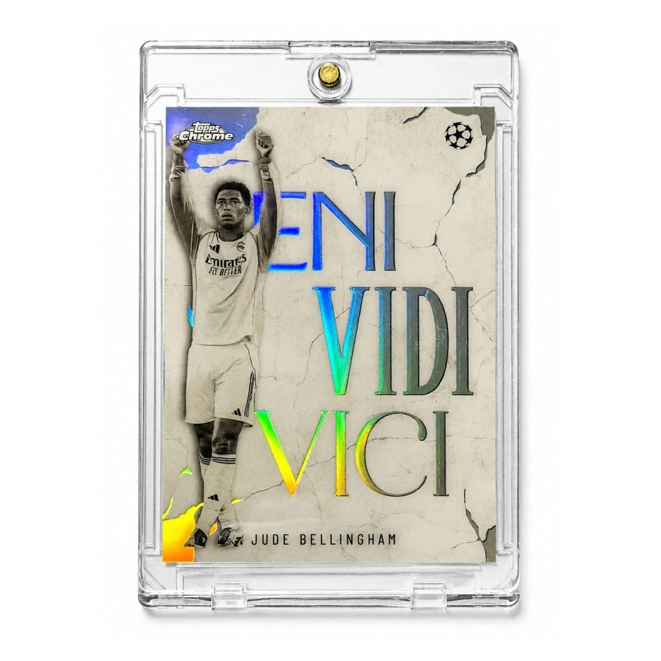 2025-26 Topps Chrome UEFA Club Competitions #VVV-4 Jude Bellingham Veni Vidi Vici SSP