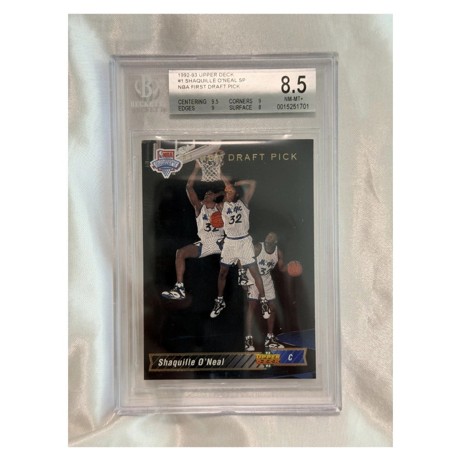 1992-93 Upper Deck #1 Shaquille O'Neal SP Rookie Card BGS 8.5