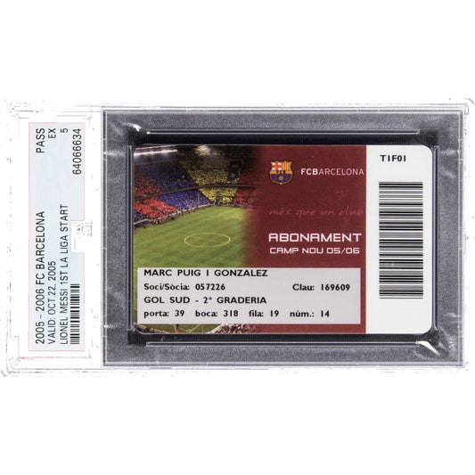 Oct. 22, 2005 – Lionel Messi First FC Barcelona La Liga Start Pass