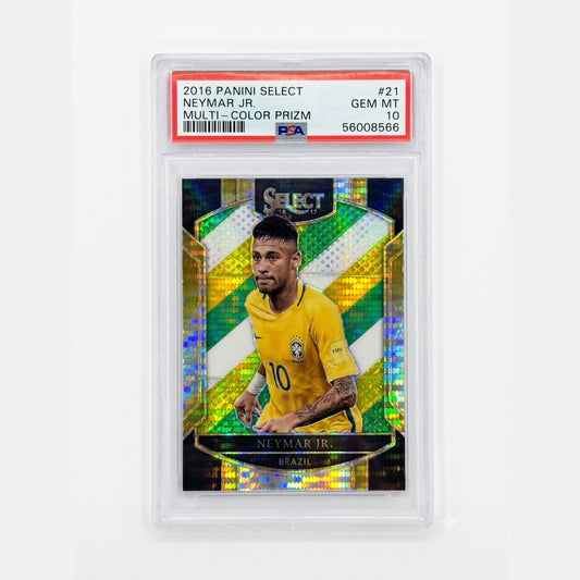 2016 Panini Select #21 Neymar Jr. Multi-Color Prizm PSA 10