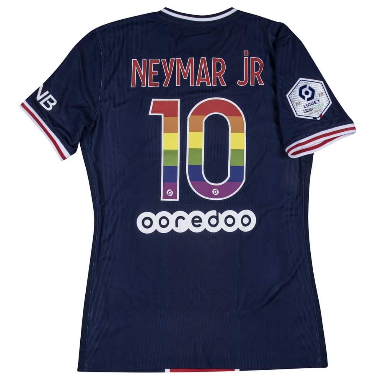 Neymar Jr. Team-Issued 2020-21 Paris Saint-Germain LGBT Number Jersey – MEARS Authenticated