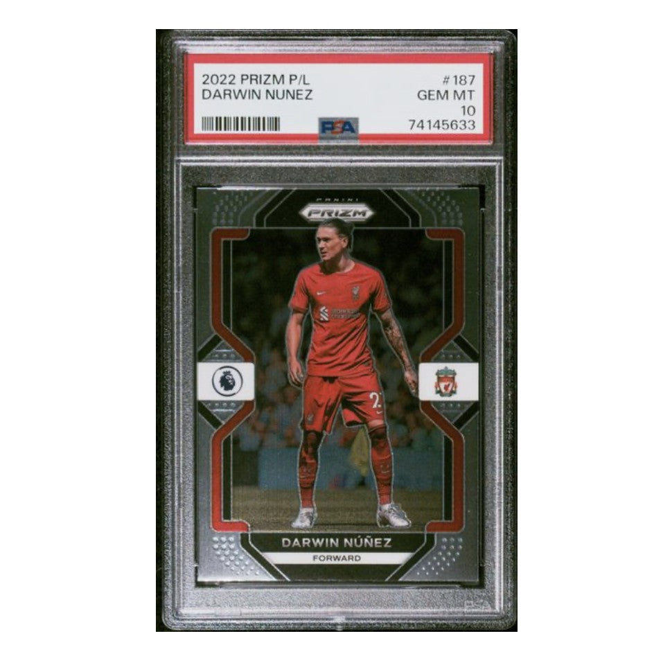 2022-23 Panini Prizm Premier League #187 Darwin Nunez PSA 10