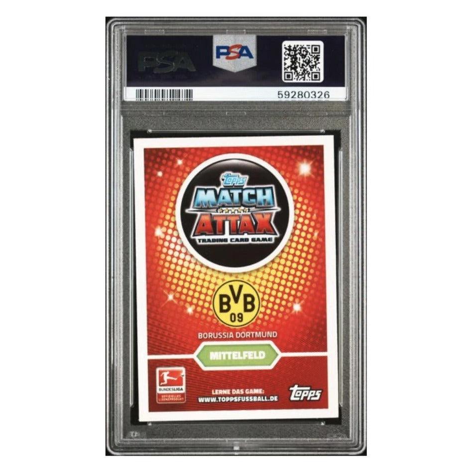 2016 Topps Match Attax Extra German Bundesliga #604 Christian Pulisic PSA 9 - 2-Card Duo Lot
