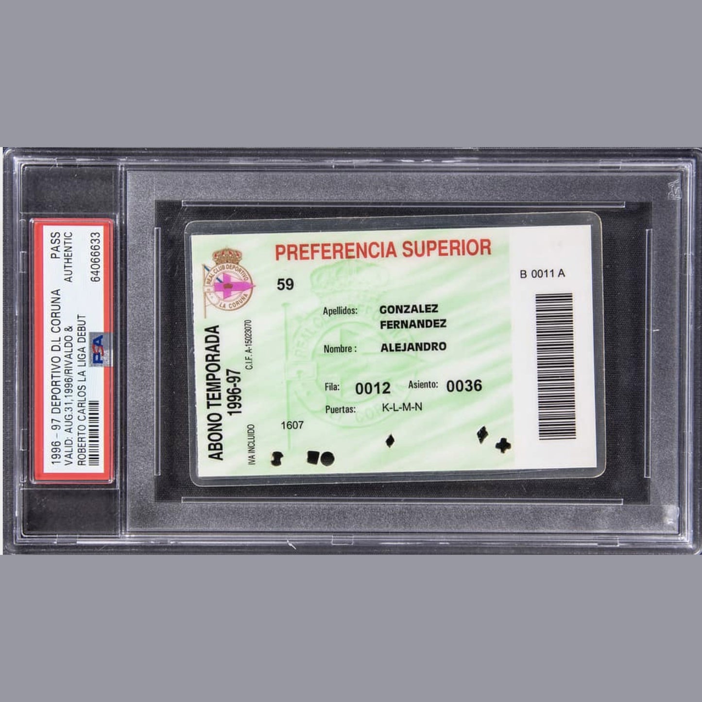 Aug. 31, 1996 – Rivaldo and Roberto Carlos La Liga Debuts – Real Madrid vs. Deportivo de La Coruna