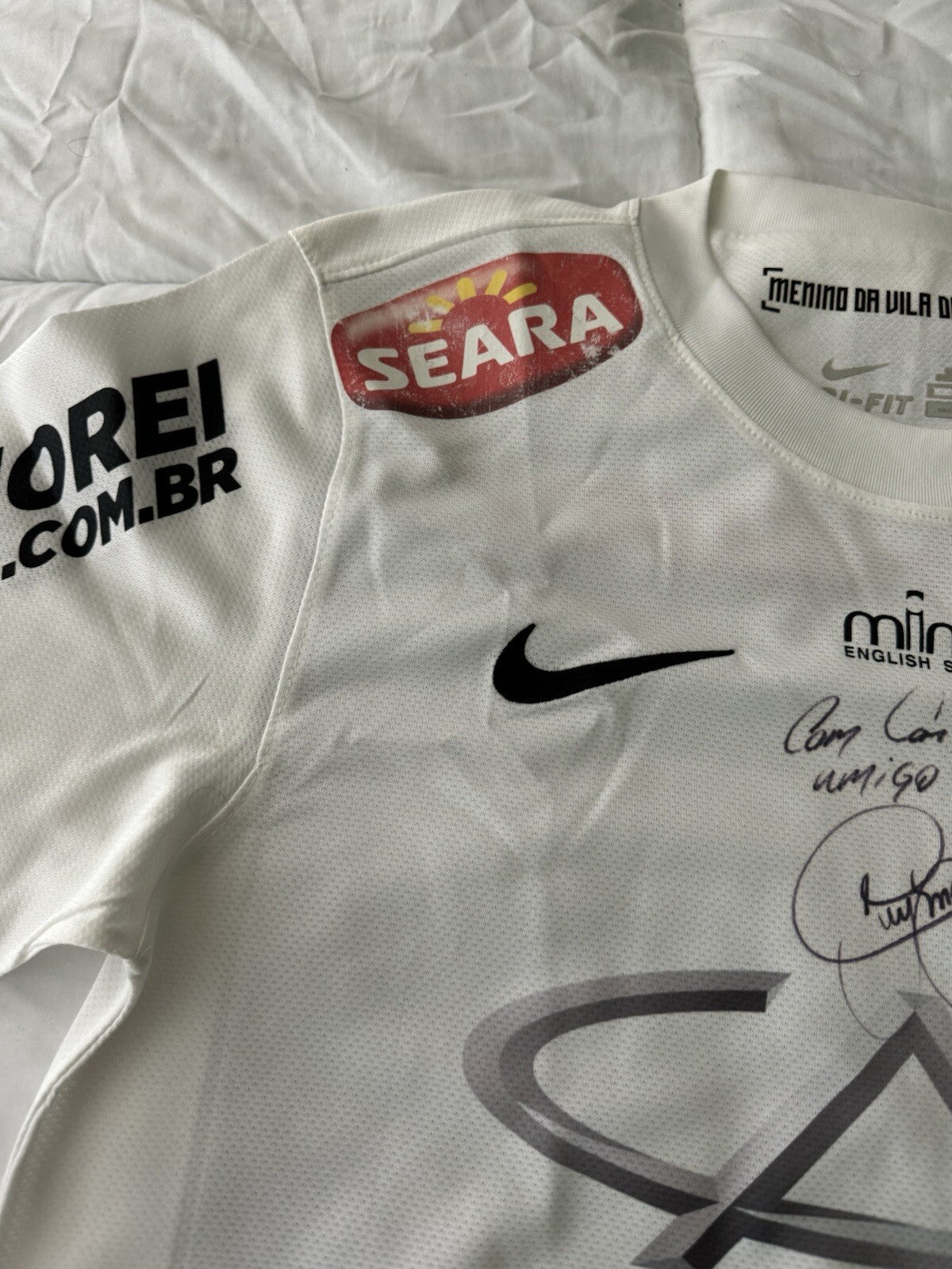 Neymar Jr. Signed and Inscribed Match Worn 2013 Santos F.C. Jersey