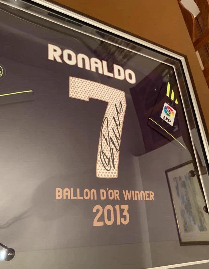 Cristiano Ronaldo Signed/Framed Limited Edition “2013 Ballon d’Or Winner” Jersey