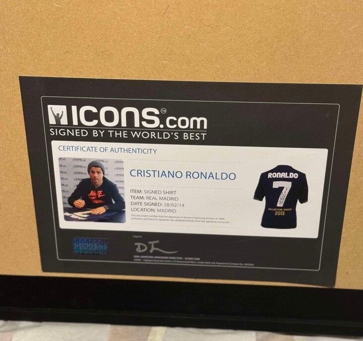 Cristiano Ronaldo Signed/Framed Limited Edition “2013 Ballon d’Or Winner” Jersey