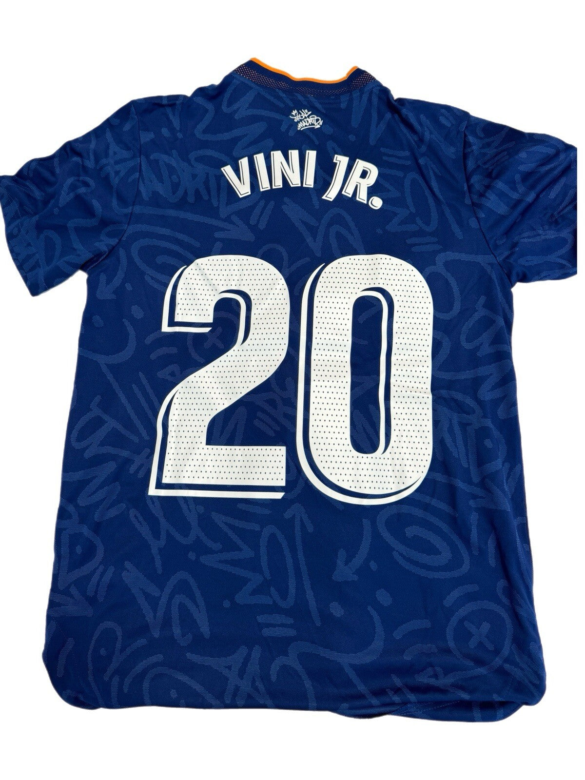 Vinícius Jr. Signed & Inscribed Real Madrid Jersey – 2021/22 Away Match Issue (Autographed)