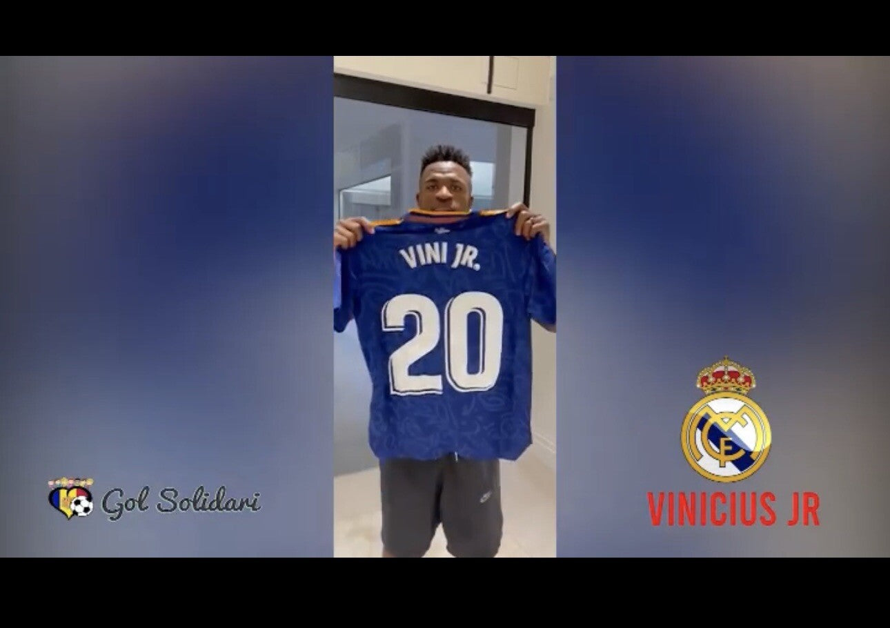 Vinícius Jr. Signed & Inscribed Real Madrid Jersey – 2021/22 Away Match Issue (Autographed)