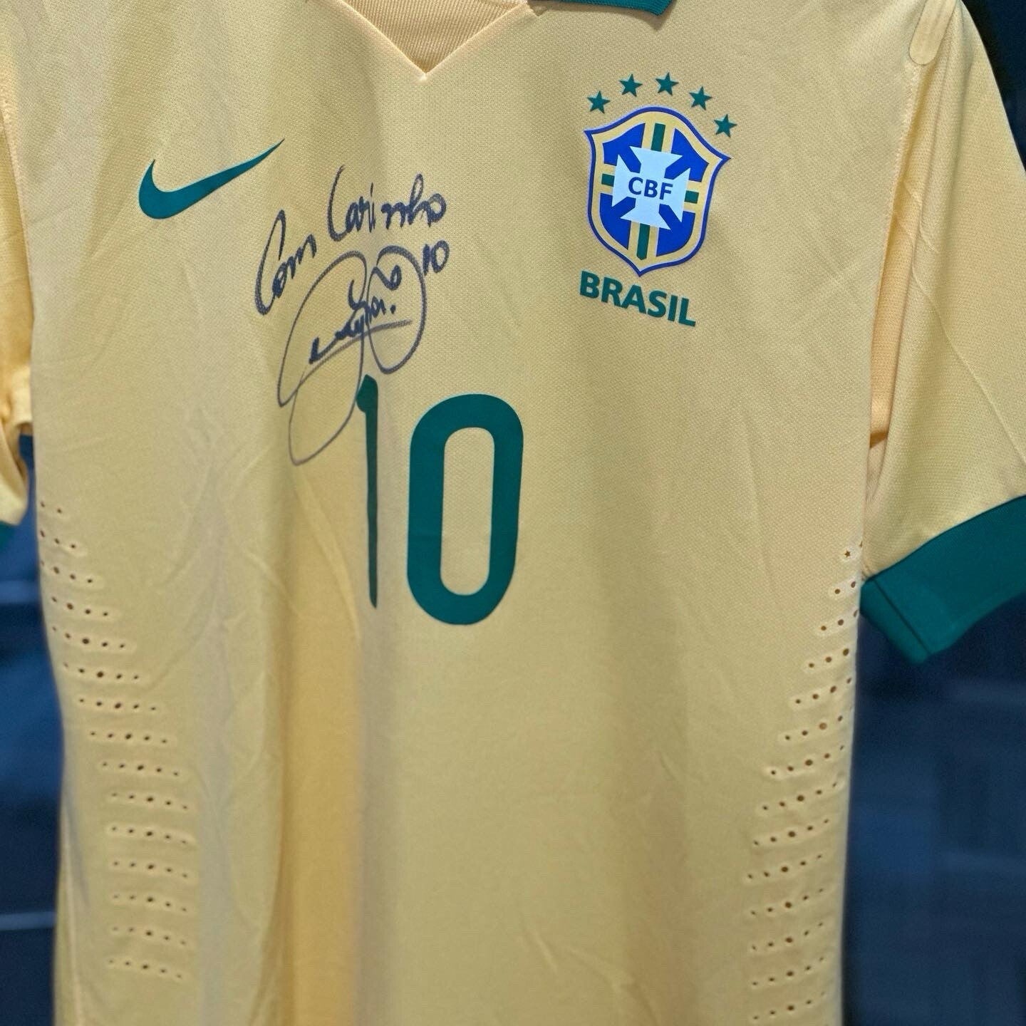 Neymar Jr. Signed & Inscribed Brazil Jersey – 2013 Match-Issued Confederations Cup (Beckett & MEARS Certified)