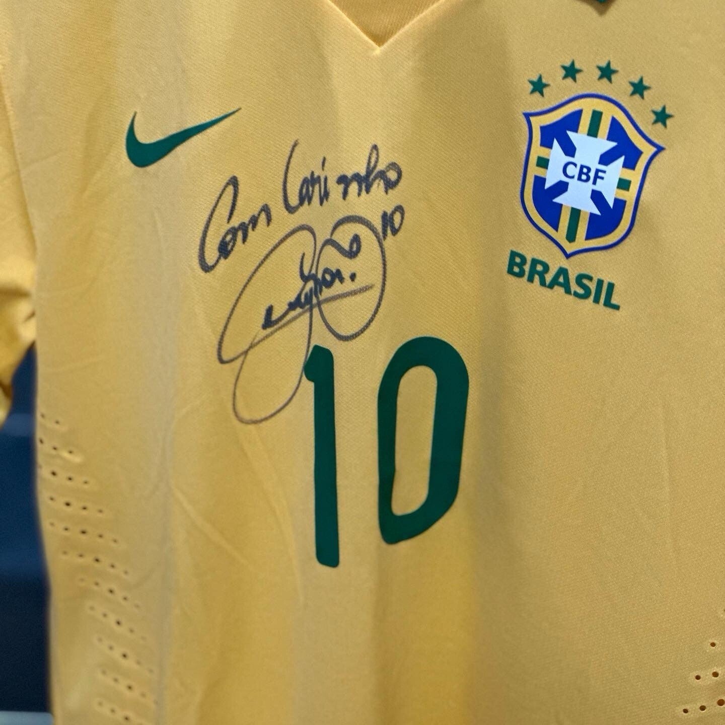 Neymar Jr. Signed & Inscribed Brazil Jersey – 2013 Match-Issued Confederations Cup (Beckett & MEARS Certified)