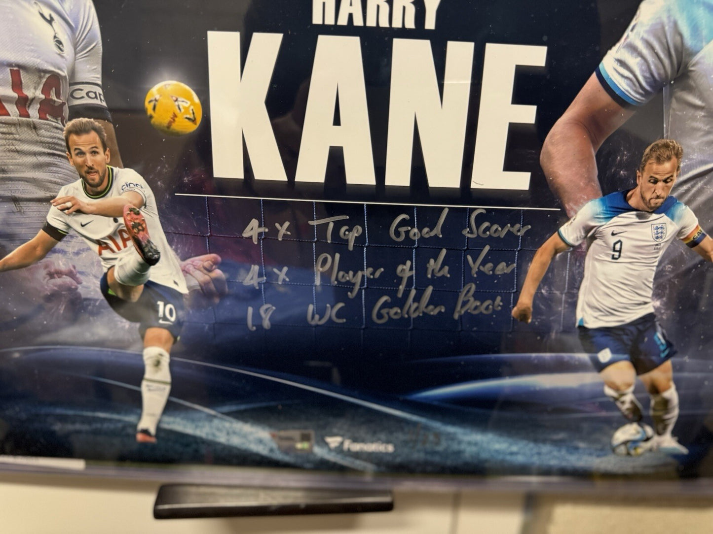 Harry Kane Signed and Inscribed Limited Edition Photo (#1/23)