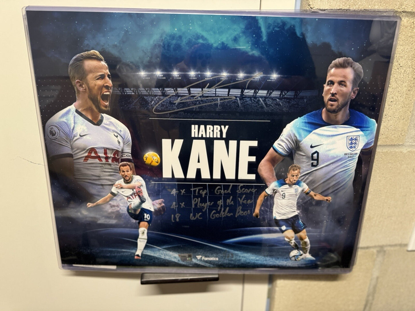 Harry Kane Signed and Inscribed Limited Edition Photo (#1/23)