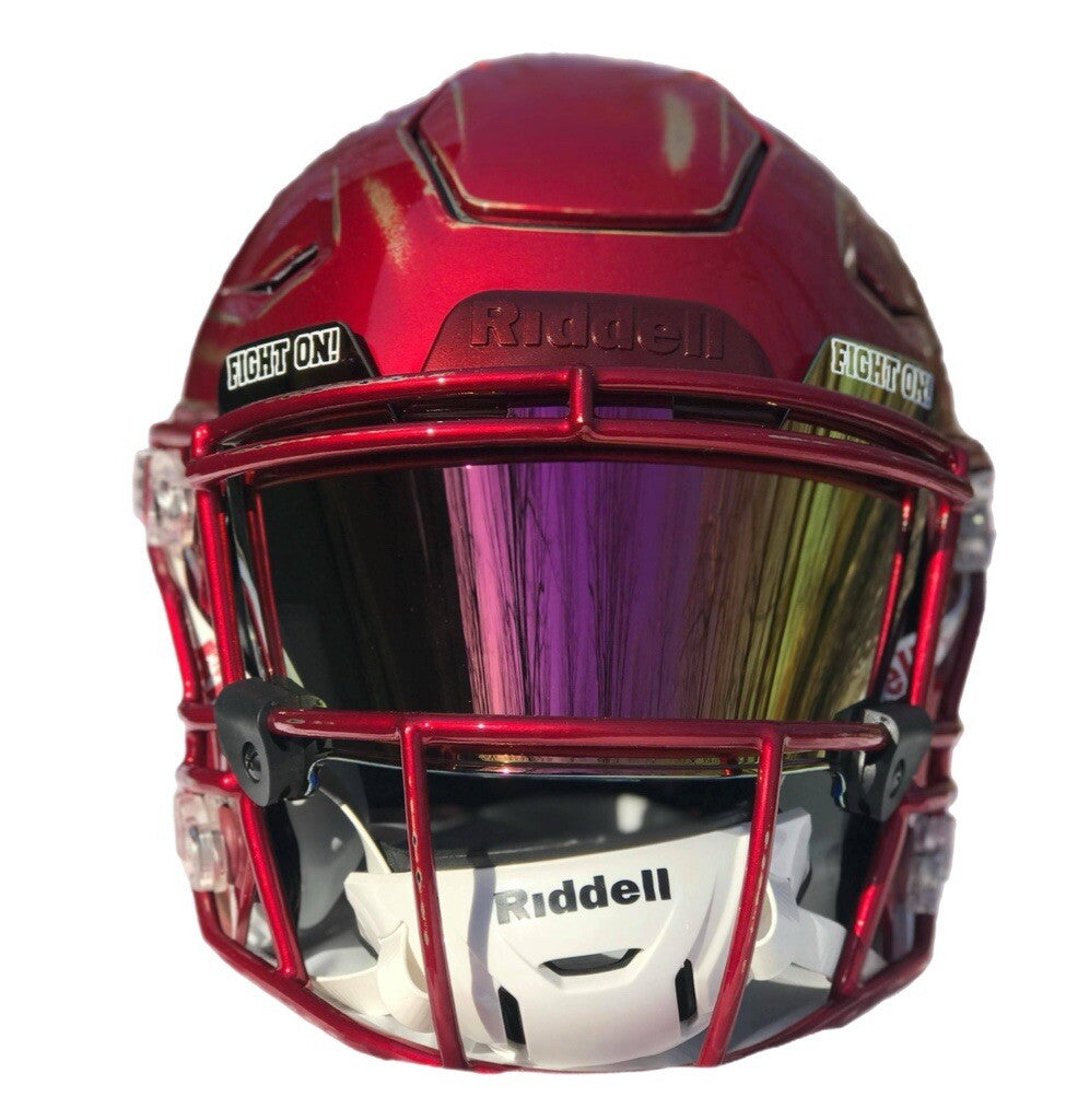 Custom Hand-Painted USC Trojans SpeedFlex Helmet with Multiple Inscriptions