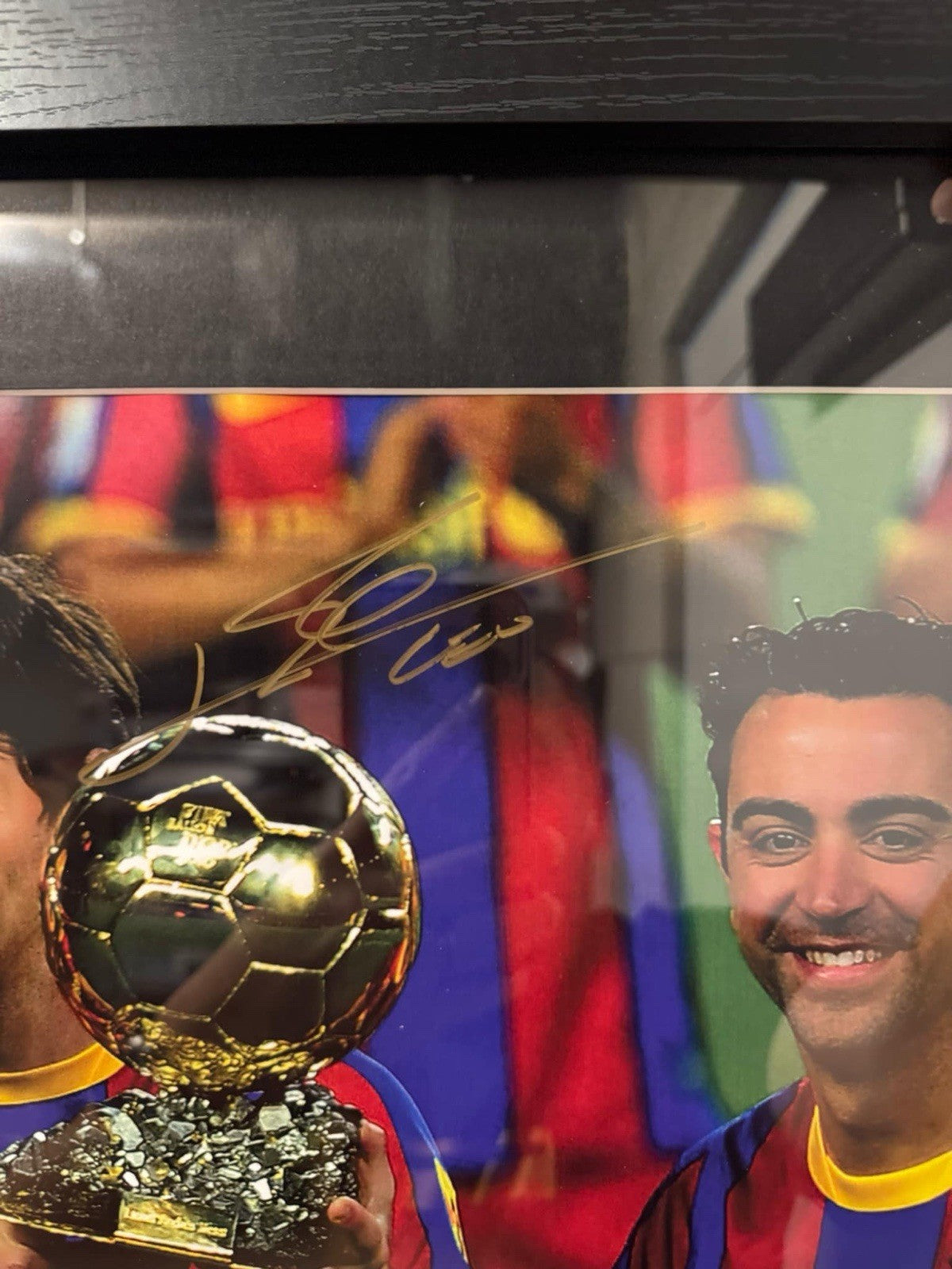 Lionel Messi Signed & Framed Barcelona Photo - Certified By Icons