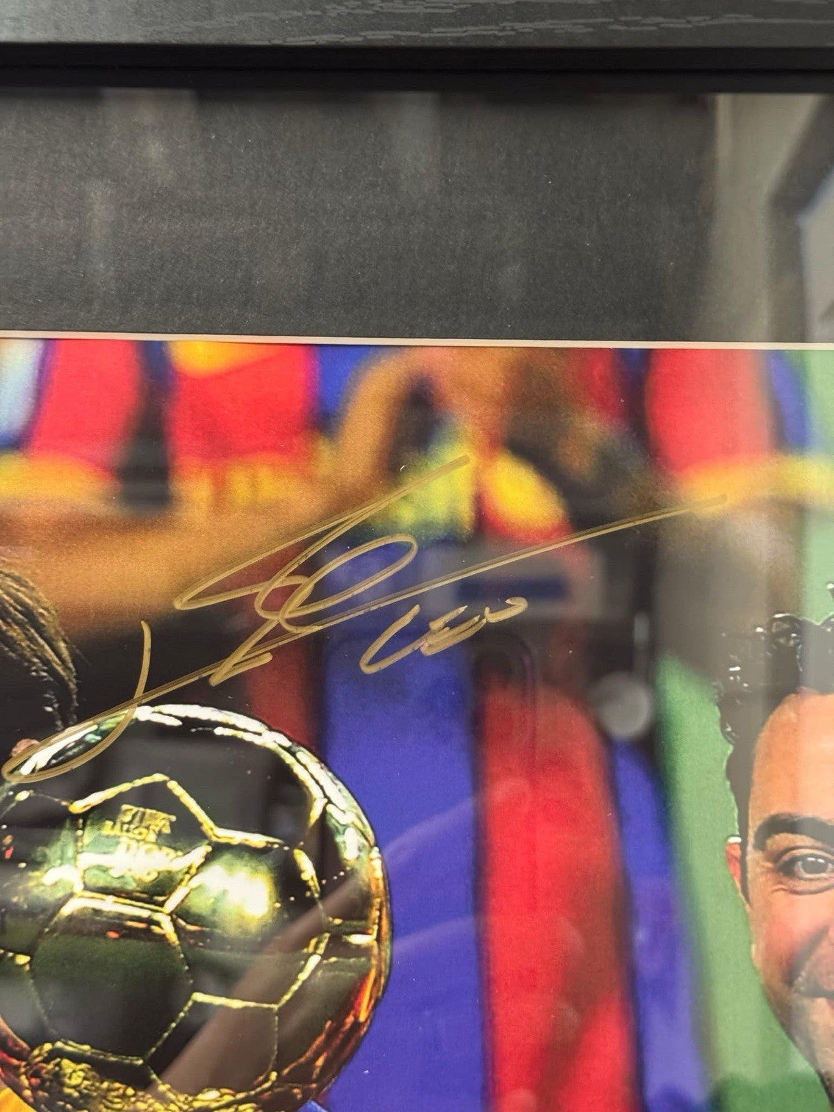 Lionel Messi Signed & Framed Barcelona Photo - Certified By Icons