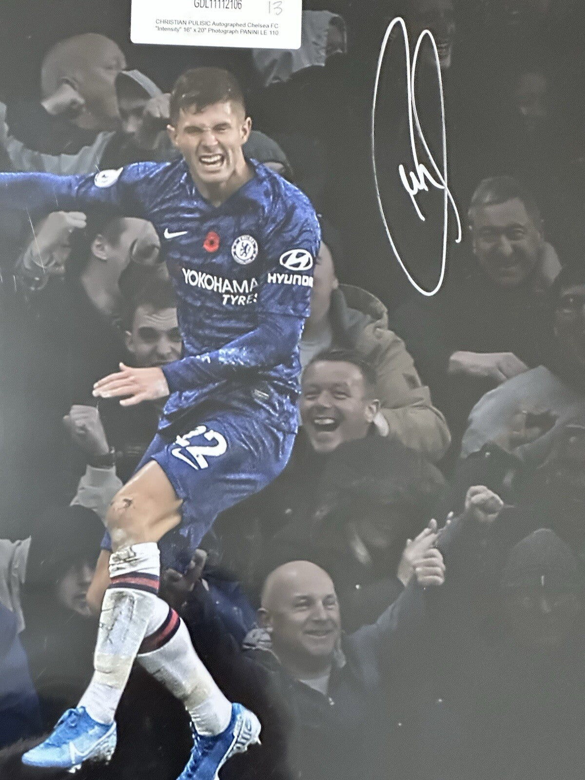 Christian Pulisic Signed Chelsea 16x20 Photos Limited Edition Panini Authenticated