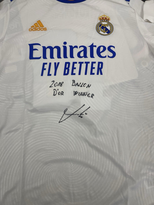 Luka Modrić Signed Real Madrid Jersey W/ “2018 Ballon d’Or Winner” Inscription