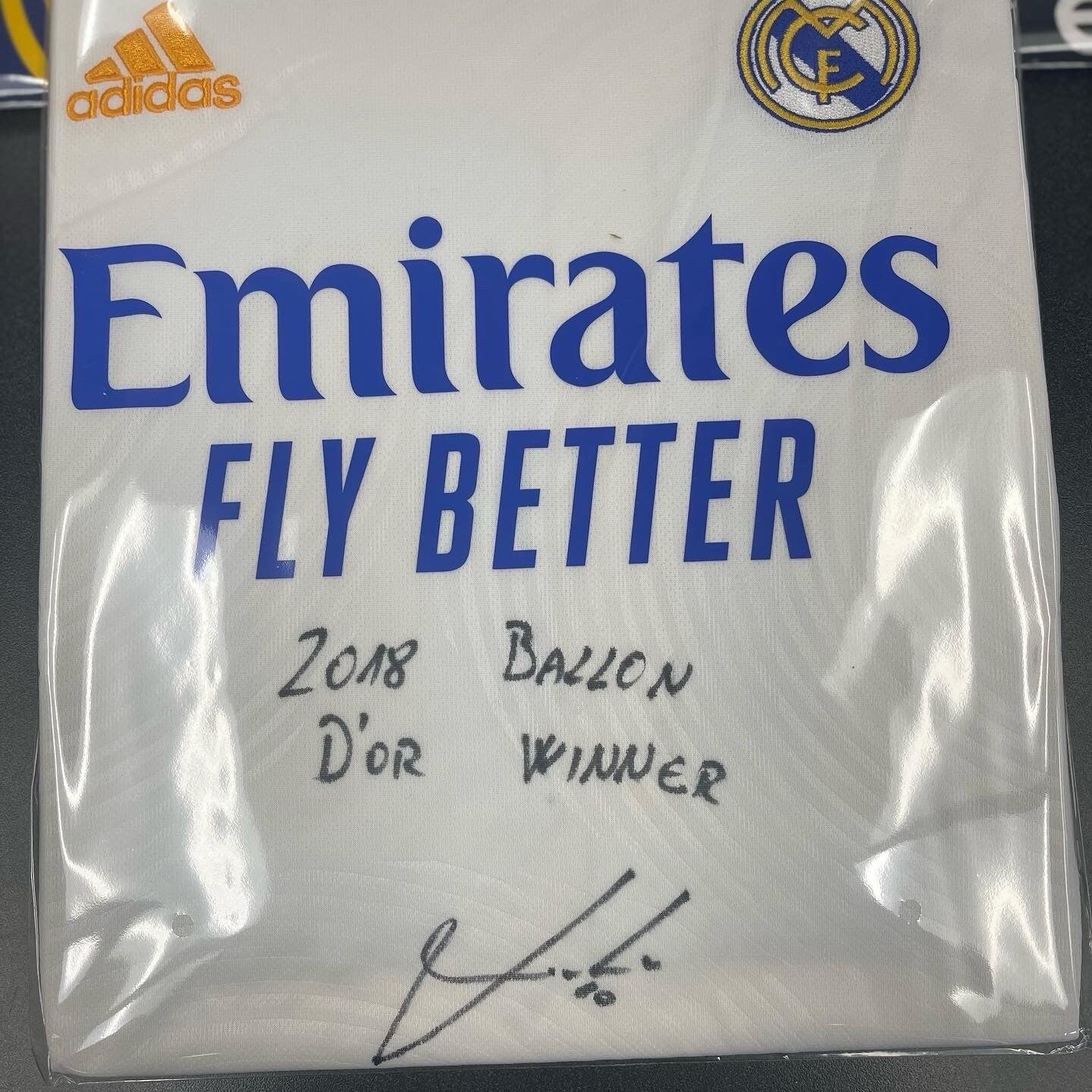 Luka Modrić Signed Real Madrid Jersey W/ “2018 Ballon d’Or Winner” Inscription