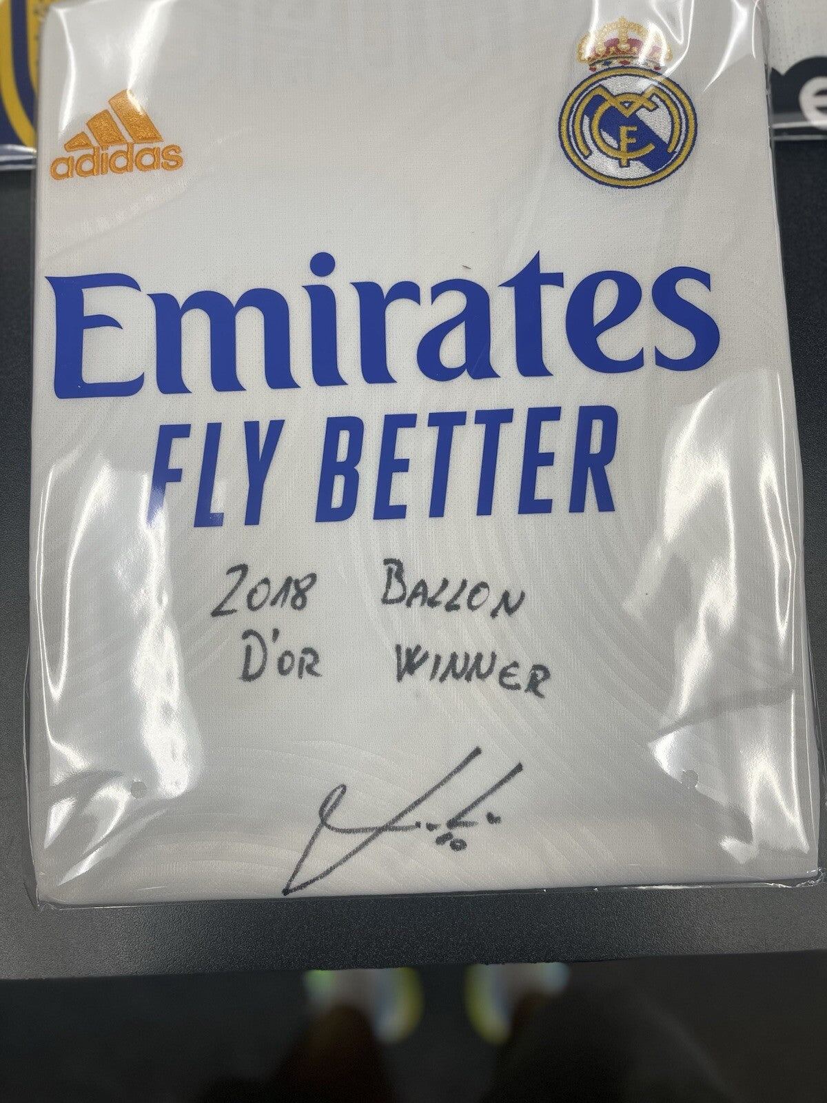 Luka Modrić Signed Real Madrid Jersey W/ “2018 Ballon d’Or Winner” Inscription