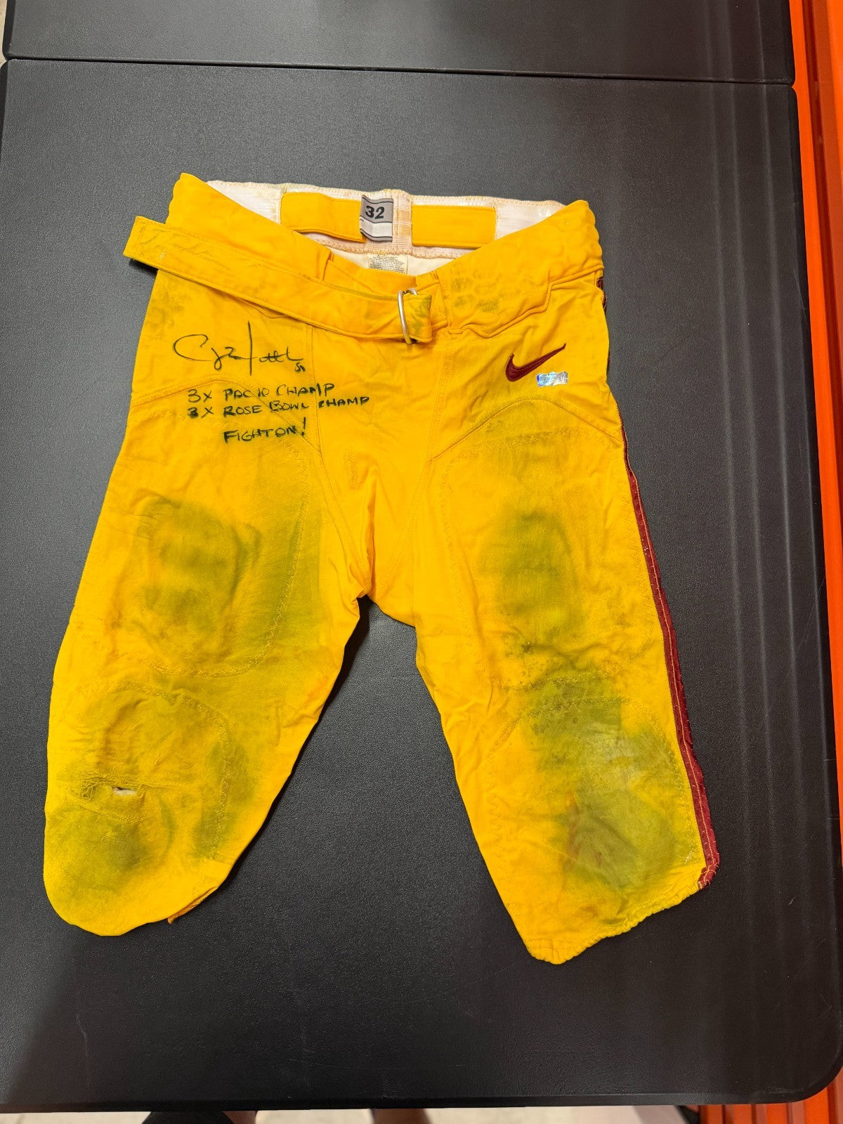Clay Matthews Signed & Inscribed Game Worn USC Trojans Football Pants - Nike Size 32