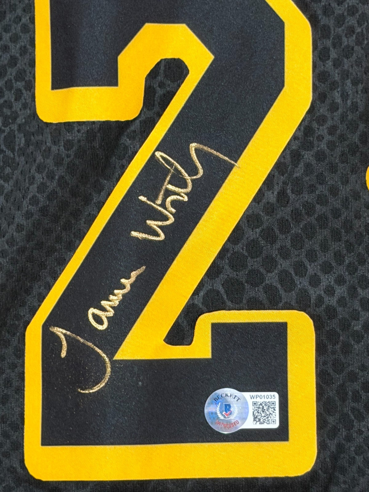 3 Kobe Bryant Lakers Jerseys Signed by Legends Magic Kareem Shaq West Baylor