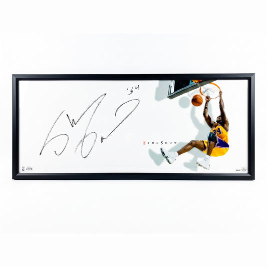 Shaquille O'Neal "The Show" Autographed 46 x 20 Framed Display – Upper Deck Authenticated