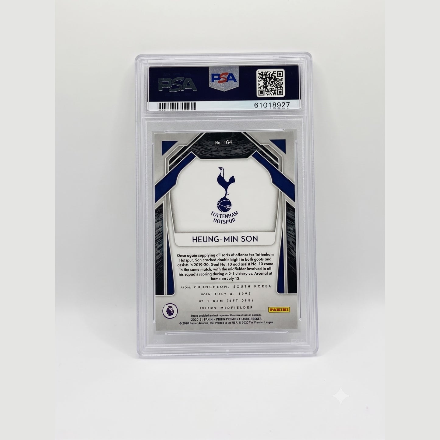 2020-21 Panini Prizm Premier League #164 Heung-Min Son PSA 10