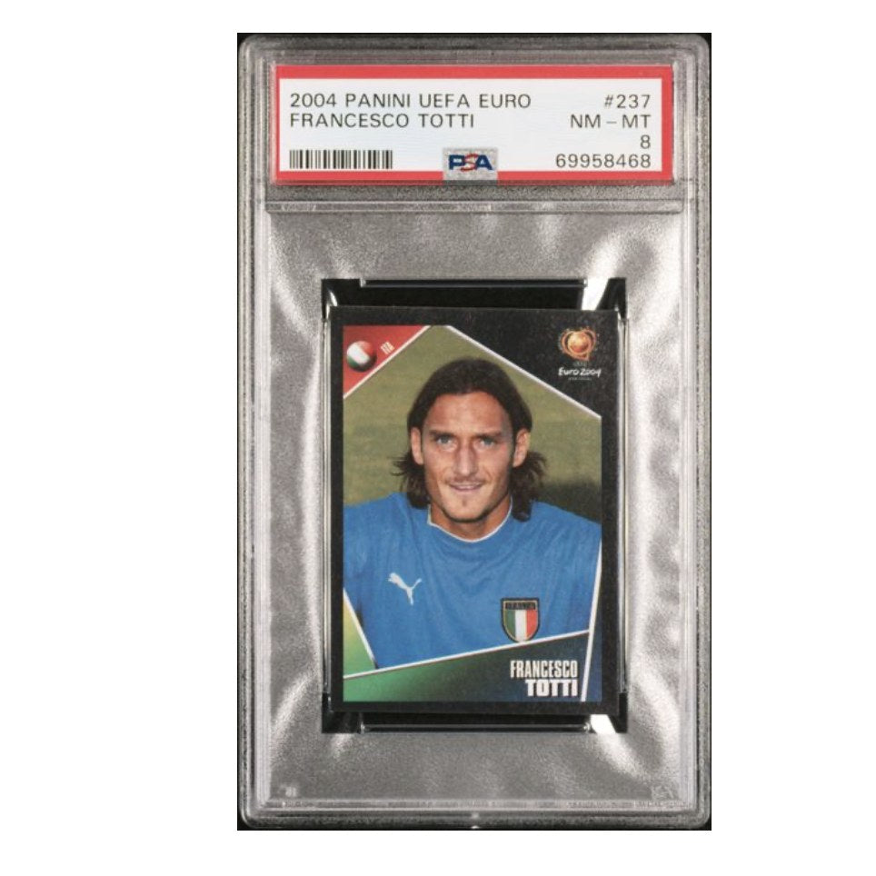 2004 Panini UEFA Euro #237 Francesco Totti PSA 8
